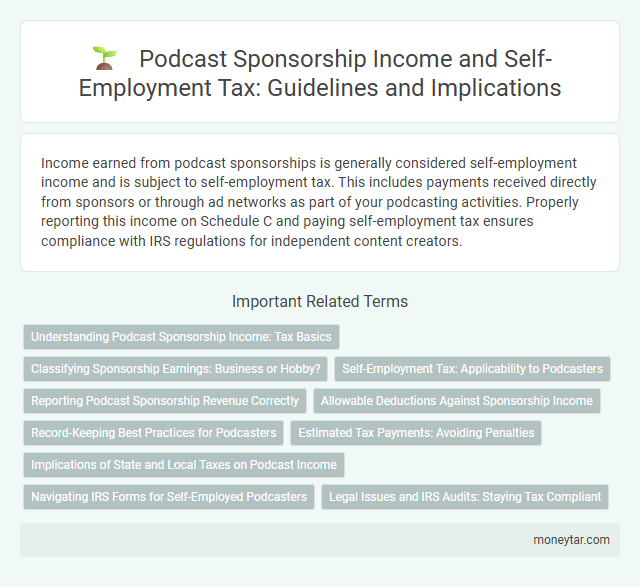 Podcast Sponsorship Income and Self-Employment Tax: Guidelines and Implications