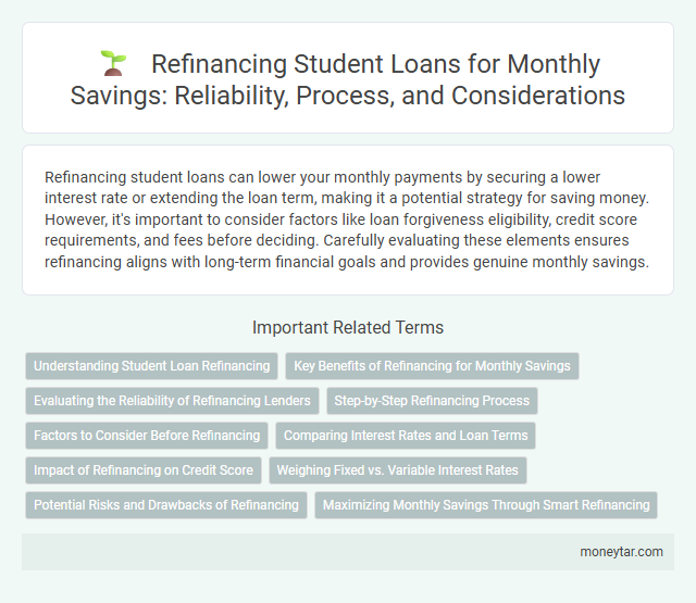 Refinancing Student Loans for Monthly Savings: Reliability, Process, and Considerations