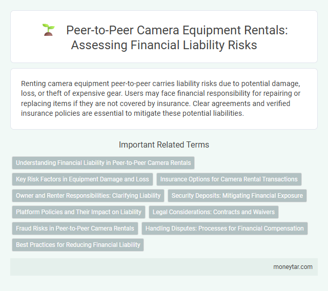 Peer-to-Peer Camera Equipment Rentals: Assessing Financial Liability Risks
