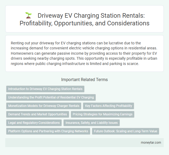 Driveway EV Charging Station Rentals: Profitability, Opportunities, and Considerations