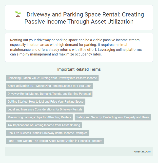 Driveway and Parking Space Rental: Creating Passive Income Through Asset Utilization