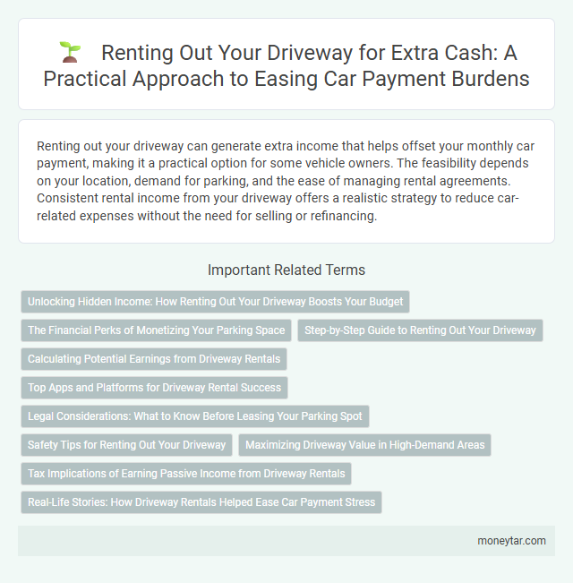 Renting Out Your Driveway for Extra Cash: A Practical Approach to Easing Car Payment Burdens