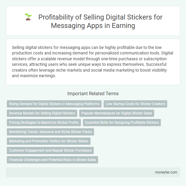 Profitability of Selling Digital Stickers for Messaging Apps in Earning