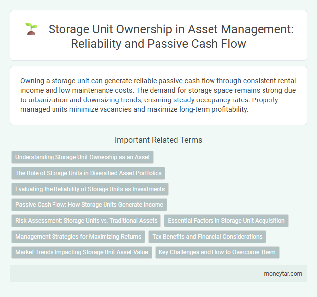 Storage Unit Ownership in Asset Management: Reliability and Passive Cash Flow
