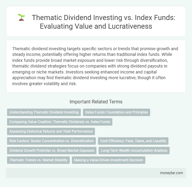 Thematic Dividend Investing vs. Index Funds: Evaluating Value and Lucrativeness