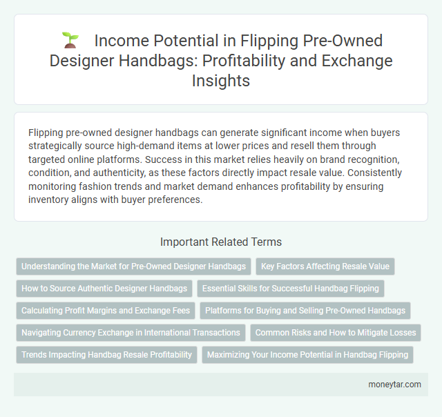 Income Potential in Flipping Pre-Owned Designer Handbags: Profitability and Exchange Insights