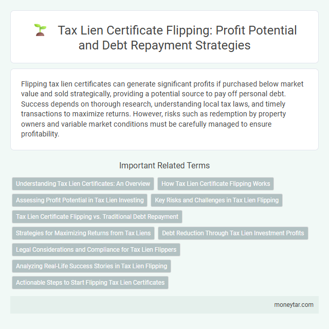 Tax Lien Certificate Flipping: Profit Potential and Debt Repayment Strategies