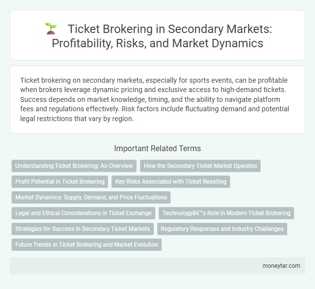 Ticket Brokering in Secondary Markets: Profitability, Risks, and Market Dynamics