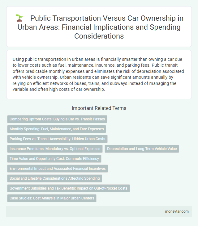 Public Transportation Versus Car Ownership in Urban Areas: Financial Implications and Spending Considerations