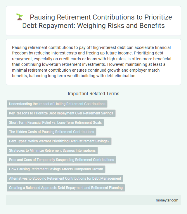 Pausing Retirement Contributions to Prioritize Debt Repayment: Weighing Risks and Benefits