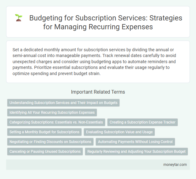 Budgeting for Subscription Services: Strategies for Managing Recurring Expenses