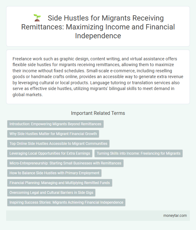 Side Hustles for Migrants Receiving Remittances: Maximizing Income and Financial Independence