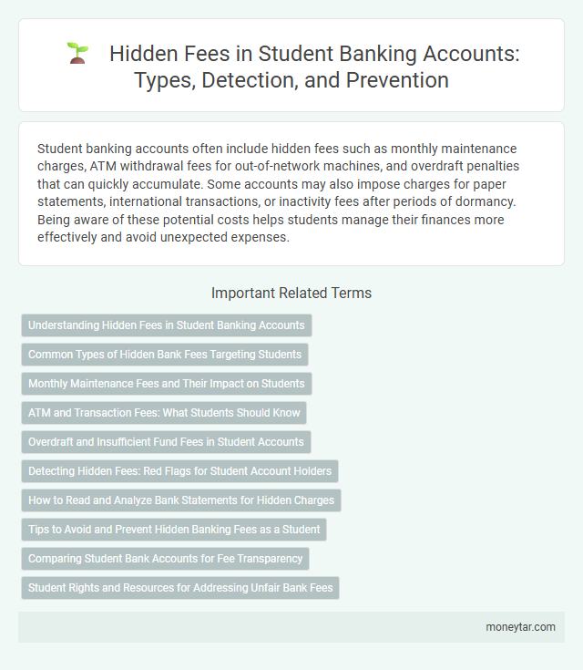Hidden Fees in Student Banking Accounts: Types, Detection, and Prevention