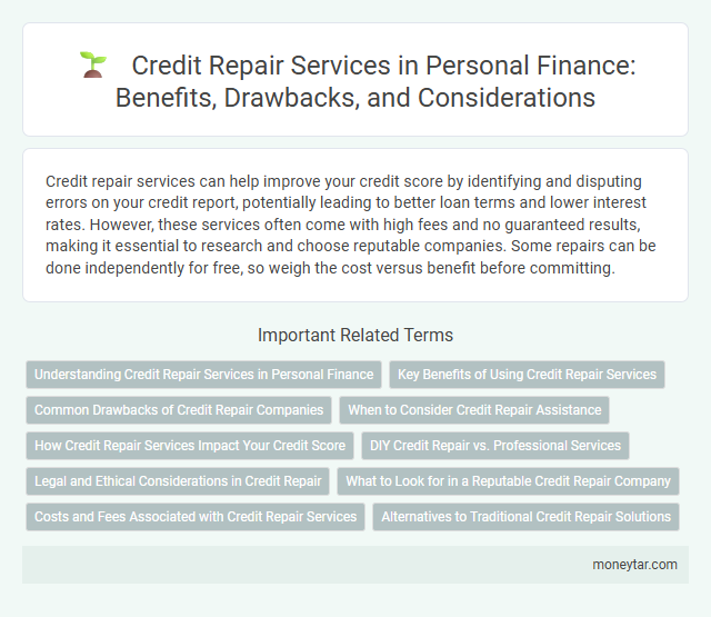 Credit Repair Services in Personal Finance: Benefits, Drawbacks, and Considerations