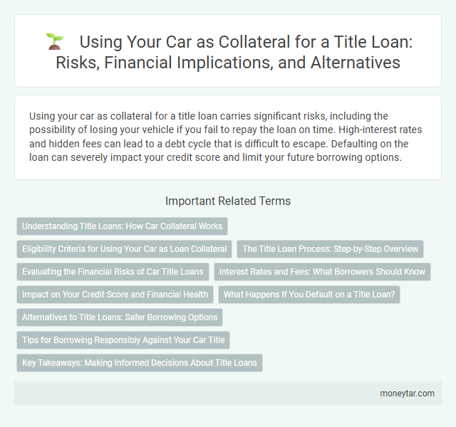 Using Your Car as Collateral for a Title Loan: Risks, Financial Implications, and Alternatives