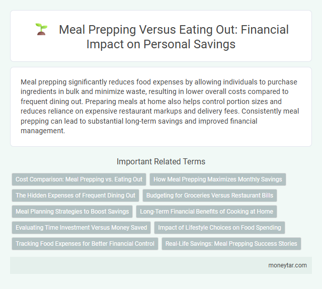 Meal Prepping Versus Eating Out: Financial Impact on Personal Savings