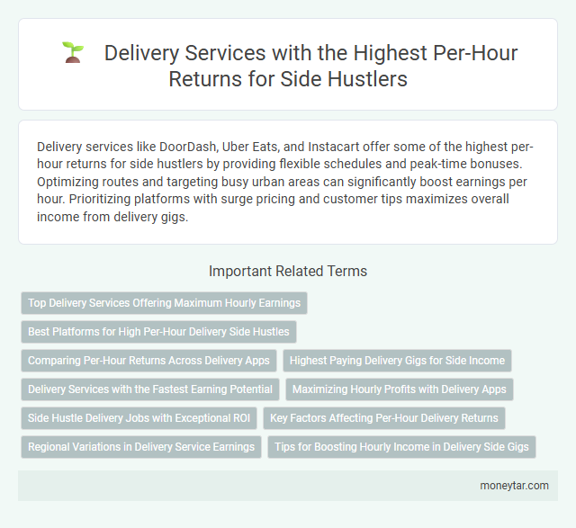 Delivery Services with the Highest Per-Hour Returns for Side Hustlers