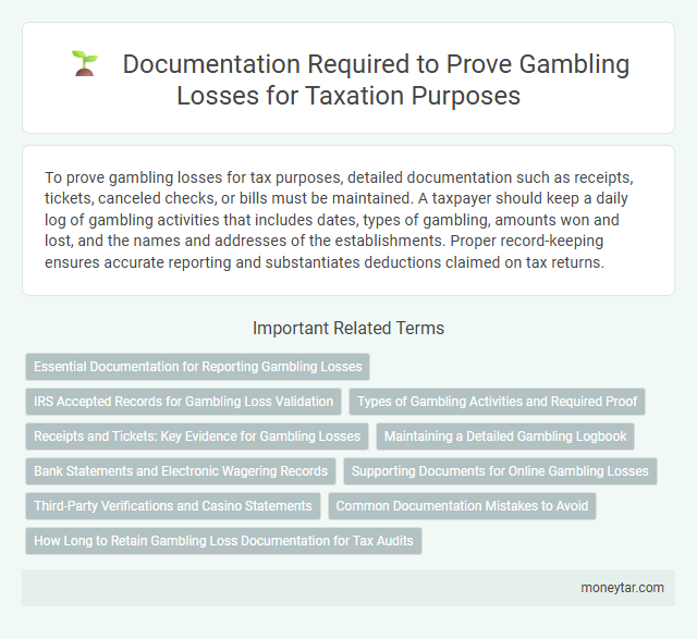 Documentation Required to Prove Gambling Losses for Taxation Purposes
