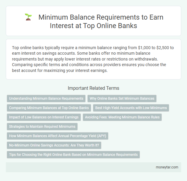 Minimum Balance Requirements to Earn Interest at Top Online Banks