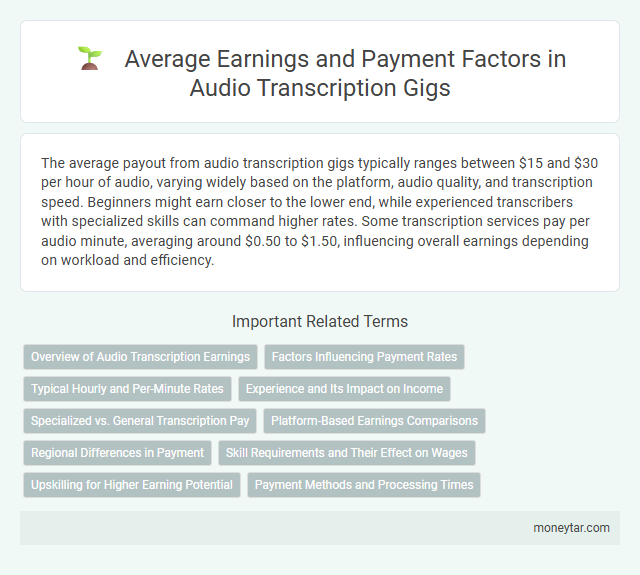 Average Earnings and Payment Factors in Audio Transcription Gigs