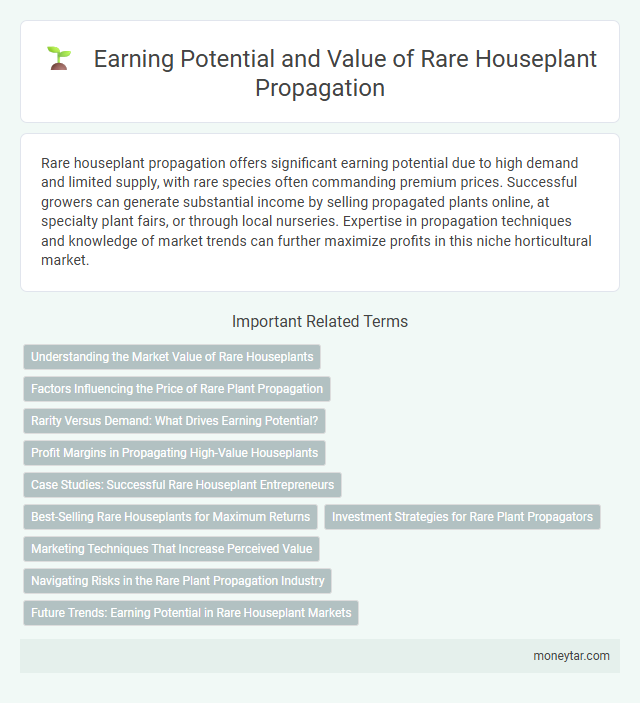 Earning Potential and Value of Rare Houseplant Propagation