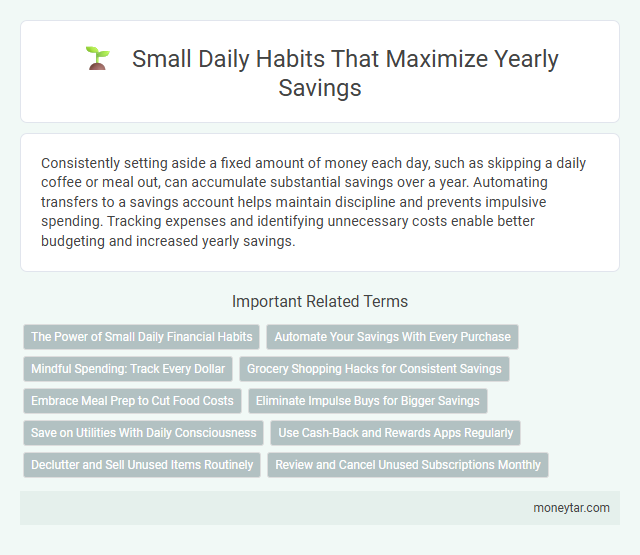 Small Daily Habits That Maximize Yearly Savings