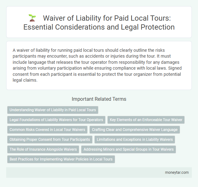 Waiver of Liability for Paid Local Tours: Essential Considerations and Legal Protection