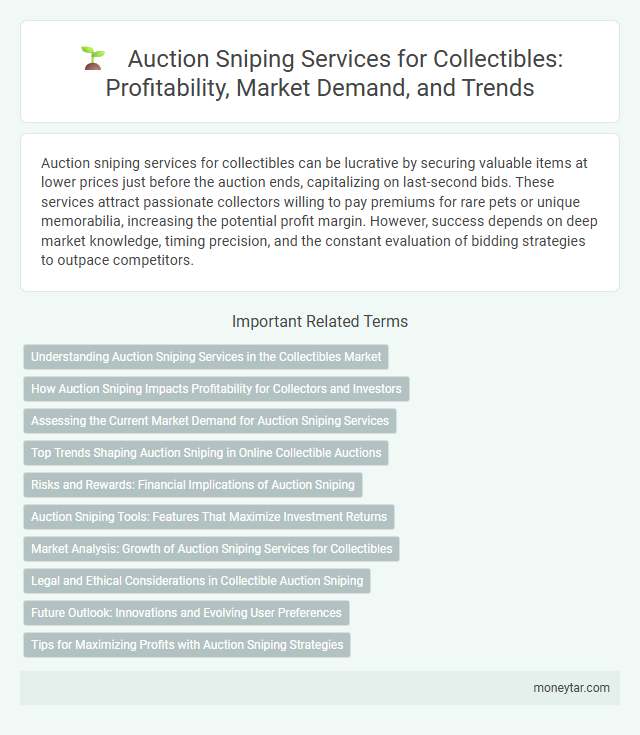 Auction Sniping Services for Collectibles: Profitability, Market Demand, and Trends