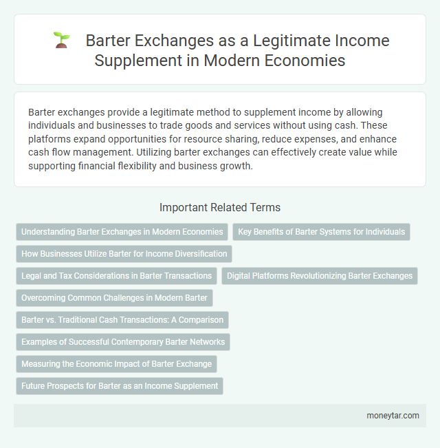 Barter Exchanges as a Legitimate Income Supplement in Modern Economies