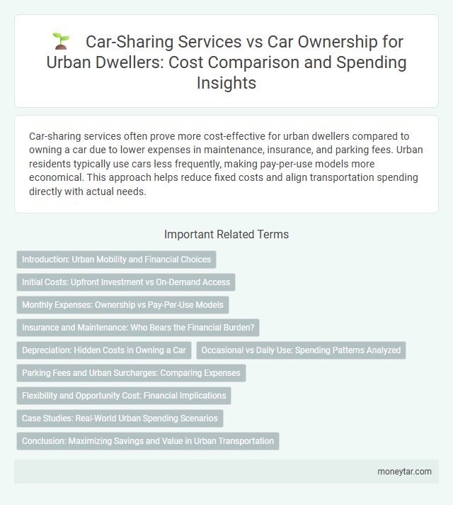 Car-Sharing Services vs Car Ownership for Urban Dwellers: Cost Comparison and Spending Insights