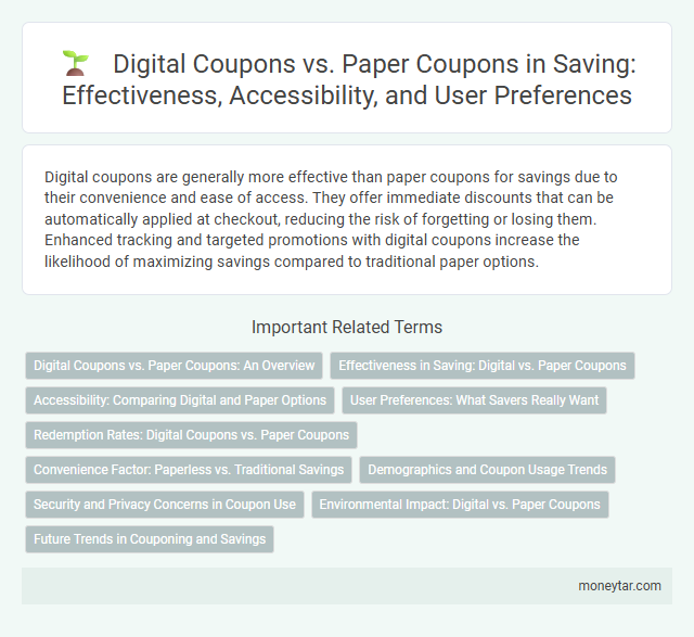 Digital Coupons vs. Paper Coupons in Saving: Effectiveness, Accessibility, and User Preferences