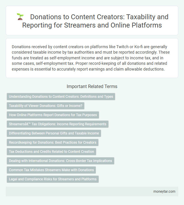 Donations to Content Creators: Taxability and Reporting for Streamers and Online Platforms