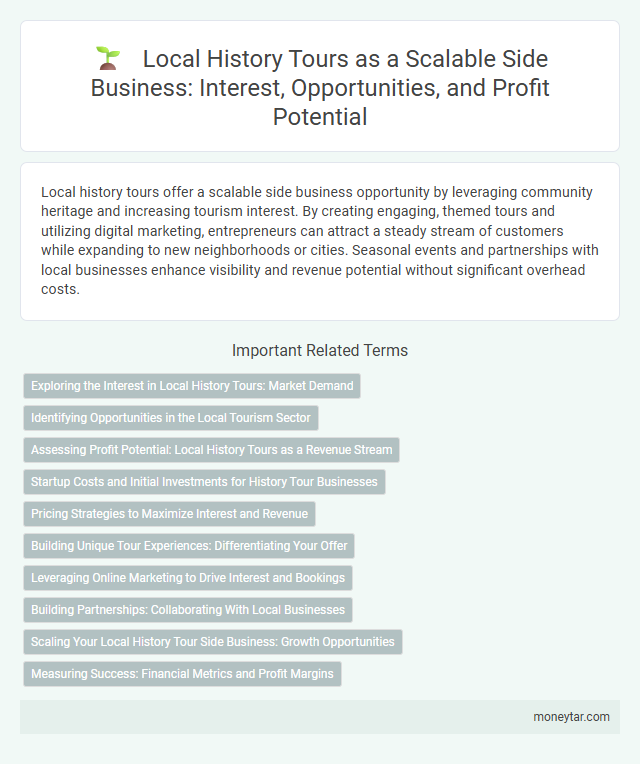 Local History Tours as a Scalable Side Business: Interest, Opportunities, and Profit Potential