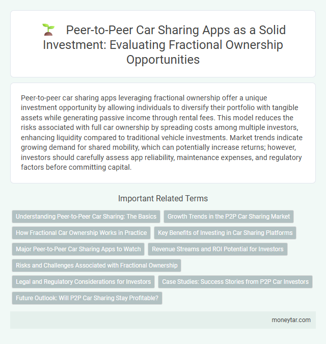 Peer-to-Peer Car Sharing Apps as a Solid Investment: Evaluating Fractional Ownership Opportunities