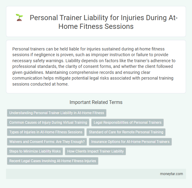 Personal Trainer Liability for Injuries During At-Home Fitness Sessions