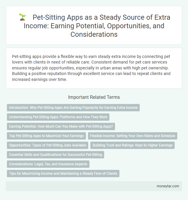 Pet-Sitting Apps as a Steady Source of Extra Income: Earning Potential, Opportunities, and Considerations
