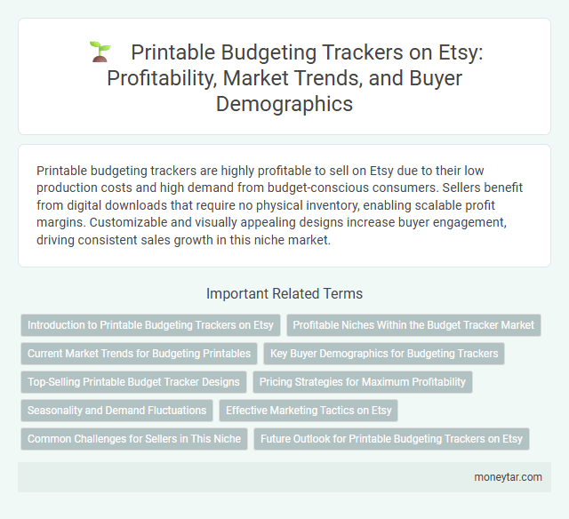 Printable Budgeting Trackers on Etsy: Profitability, Market Trends, and Buyer Demographics