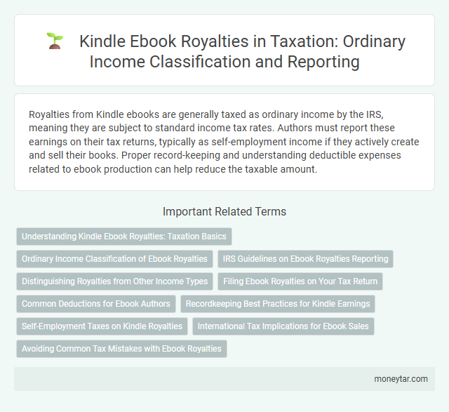 Kindle Ebook Royalties in Taxation: Ordinary Income Classification and Reporting