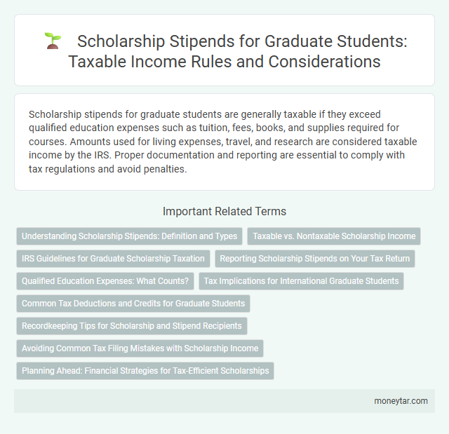 Scholarship Stipends for Graduate Students: Taxable Income Rules and Considerations