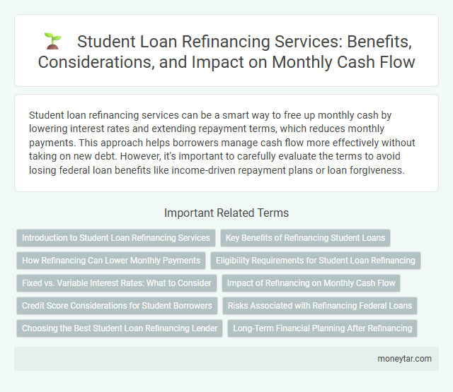 Student Loan Refinancing Services: Benefits, Considerations, and Impact on Monthly Cash Flow