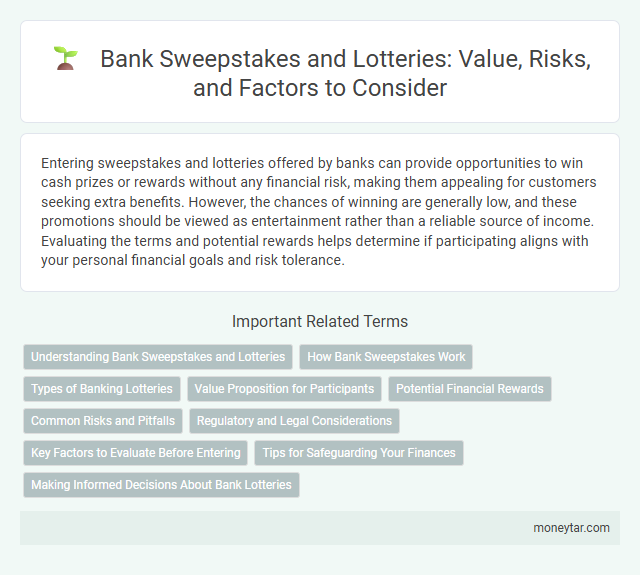 Bank Sweepstakes and Lotteries: Value, Risks, and Factors to Consider