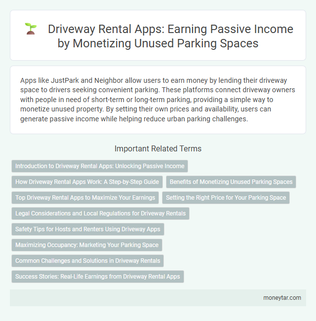 Driveway Rental Apps: Earning Passive Income by Monetizing Unused Parking Spaces