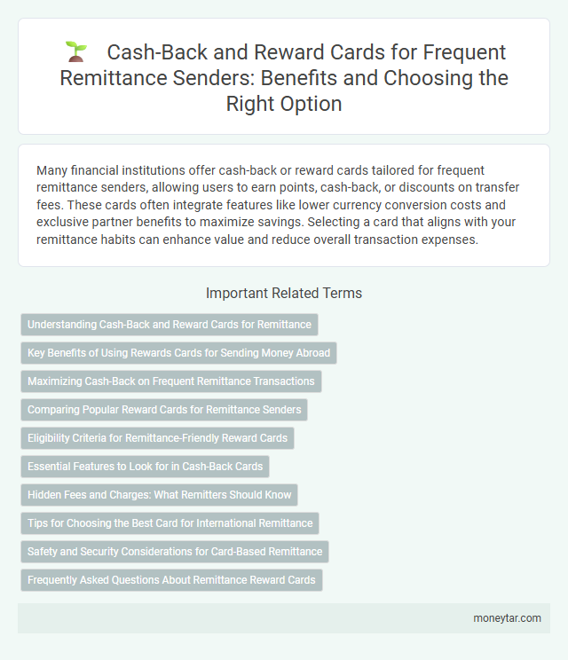 Cash-Back and Reward Cards for Frequent Remittance Senders: Benefits and Choosing the Right Option