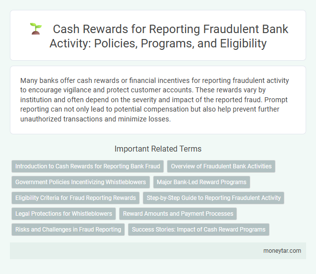 Cash Rewards for Reporting Fraudulent Bank Activity: Policies, Programs, and Eligibility