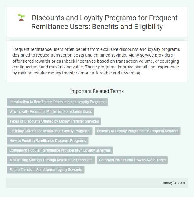 Discounts and Loyalty Programs for Frequent Remittance Users: Benefits and Eligibility