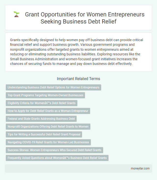Grant Opportunities for Women Entrepreneurs Seeking Business Debt Relief