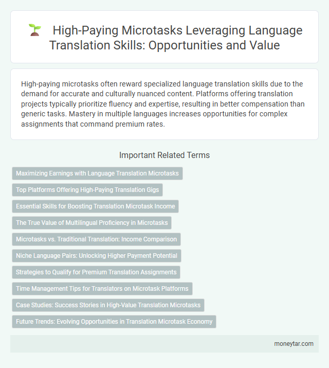 High-Paying Microtasks Leveraging Language Translation Skills: Opportunities and Value