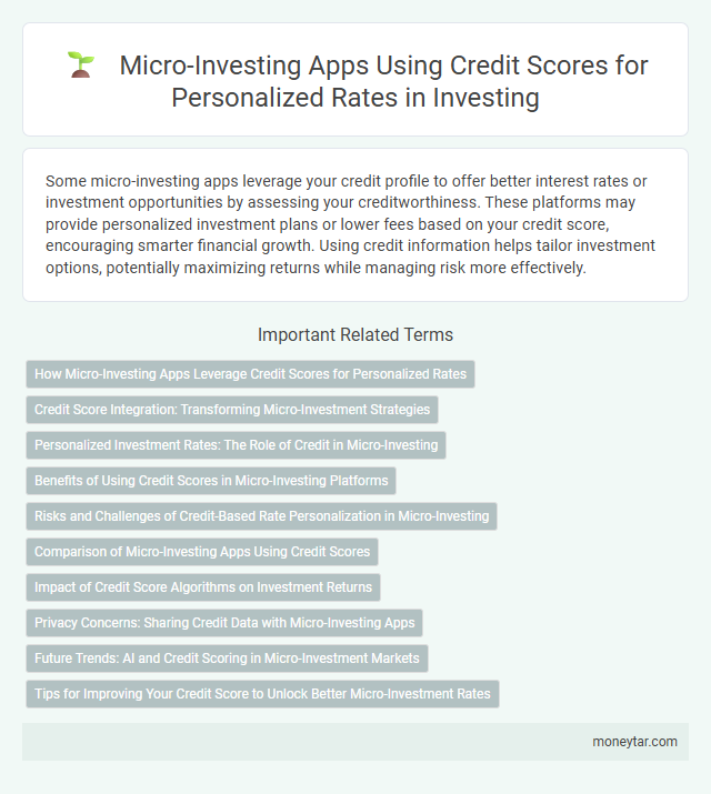 Micro-Investing Apps Using Credit Scores for Personalized Rates in Investing