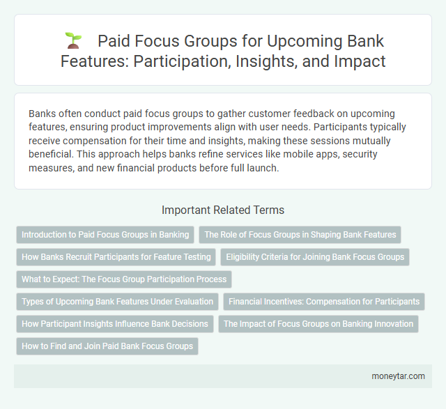 Paid Focus Groups for Upcoming Bank Features: Participation, Insights, and Impact