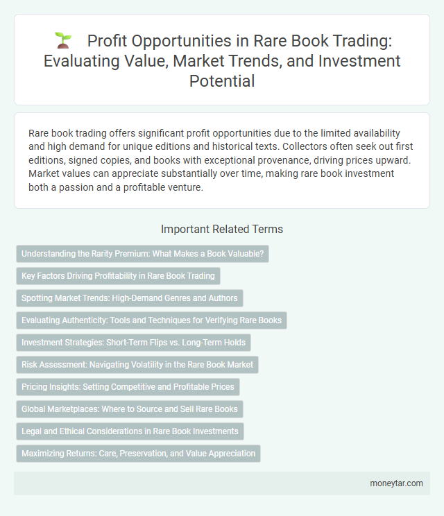 Profit Opportunities in Rare Book Trading: Evaluating Value, Market Trends, and Investment Potential
